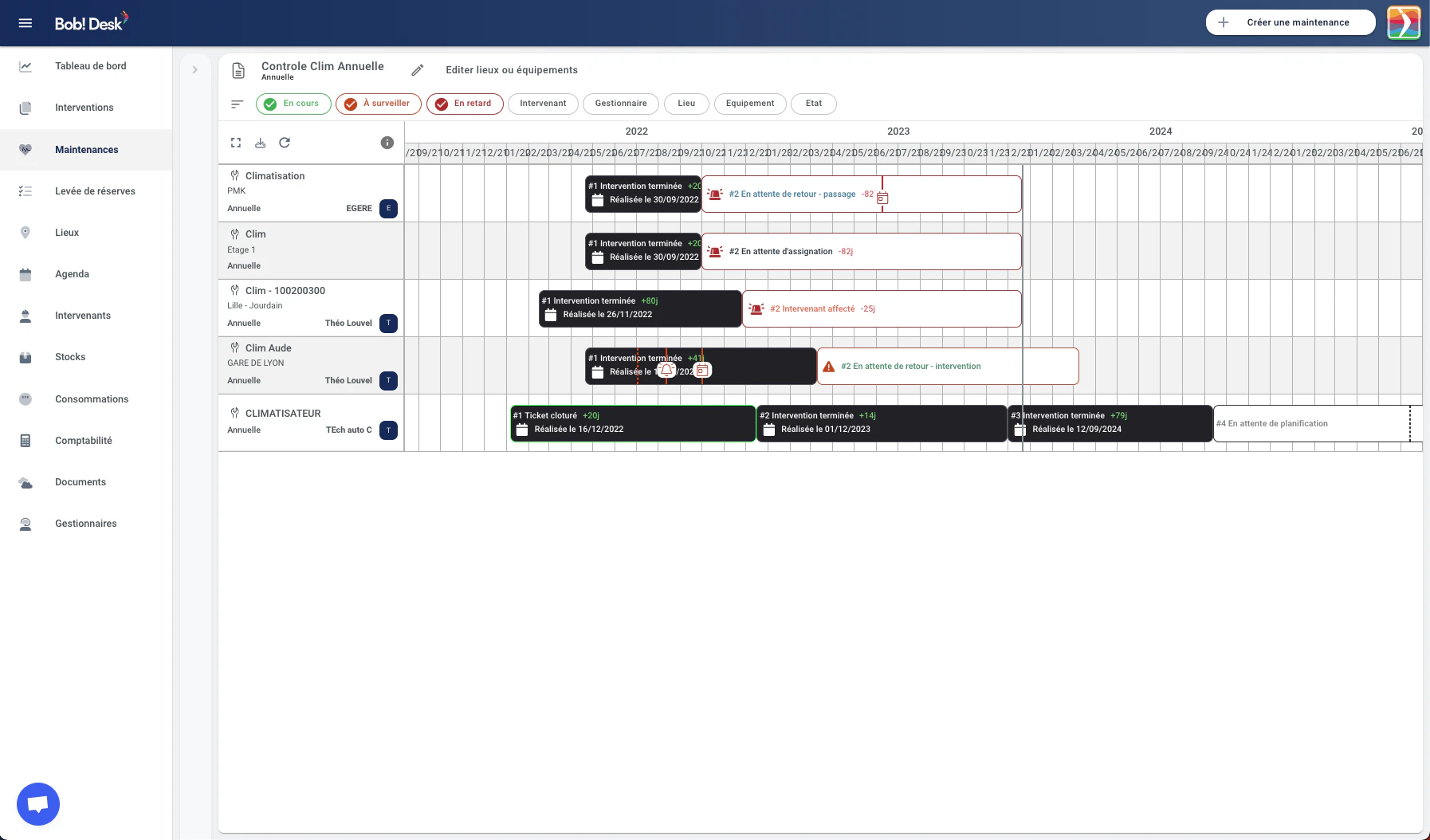 screenshot of Bob! Desk